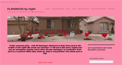 Desktop Screenshot of flamingosbynight.com