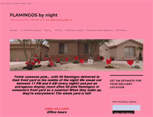 Tablet Screenshot of flamingosbynight.com